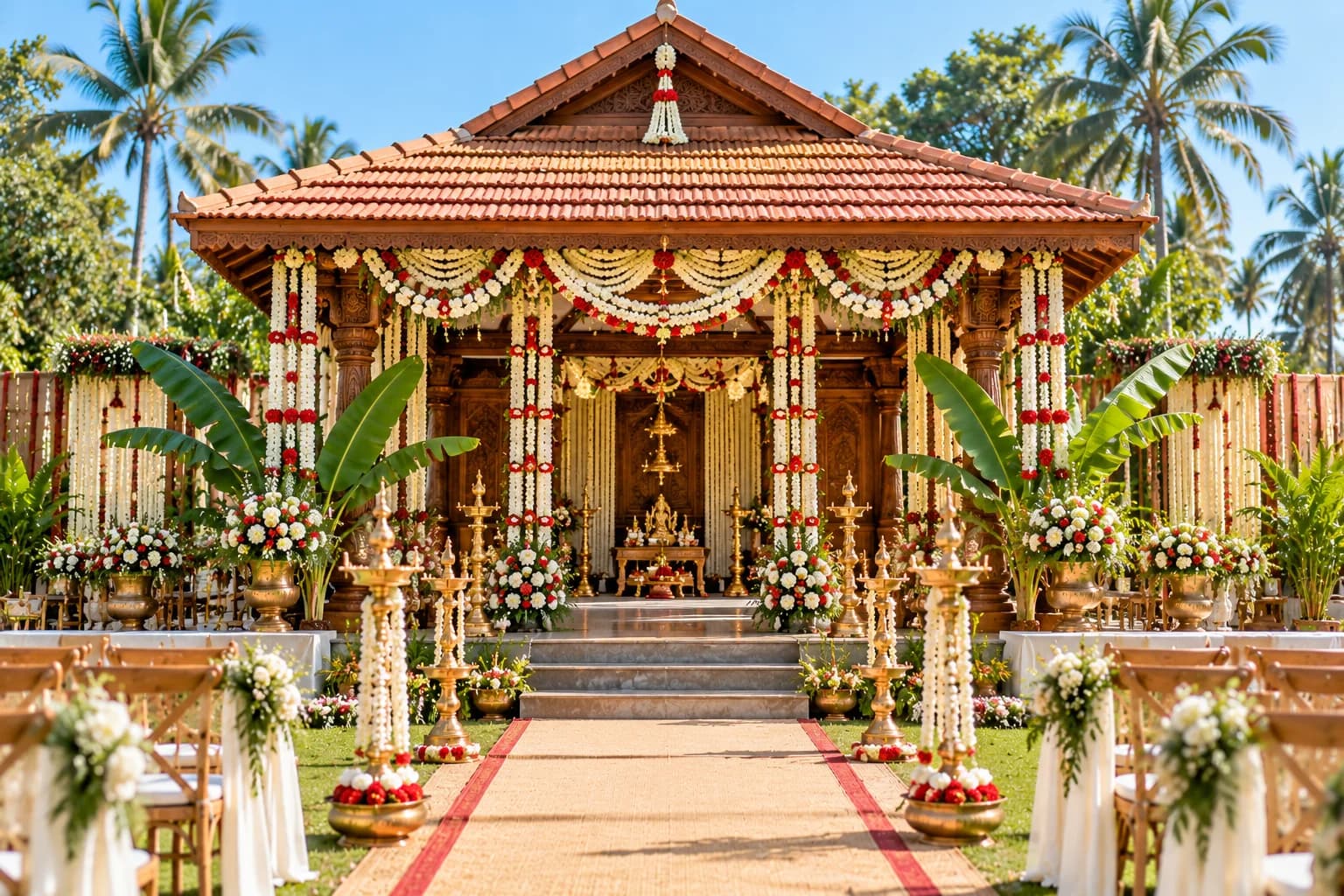 Traditional Wedding Mandap Setup