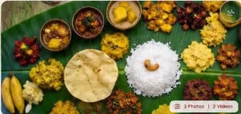 Traditional Kerala Sadhya on Banana Leaf